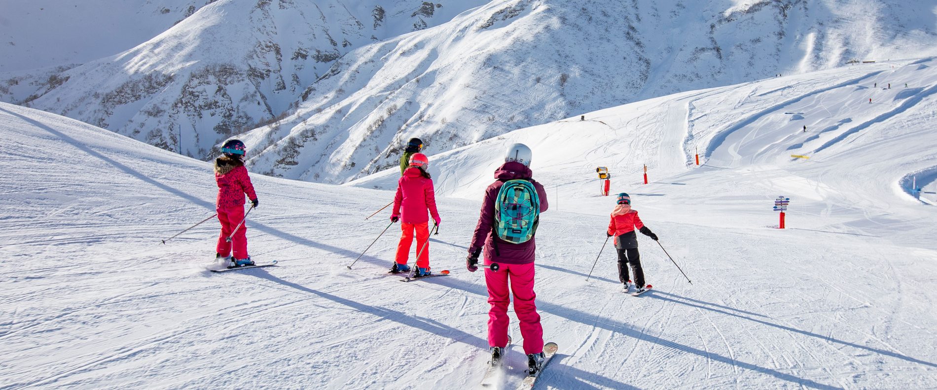 Le domaine skiable de Valmorel sous la neige